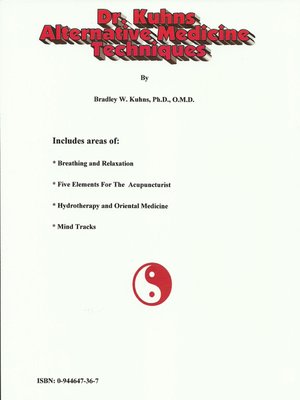 cover image of Dr. Kuhns Alternative Medicine Techniques